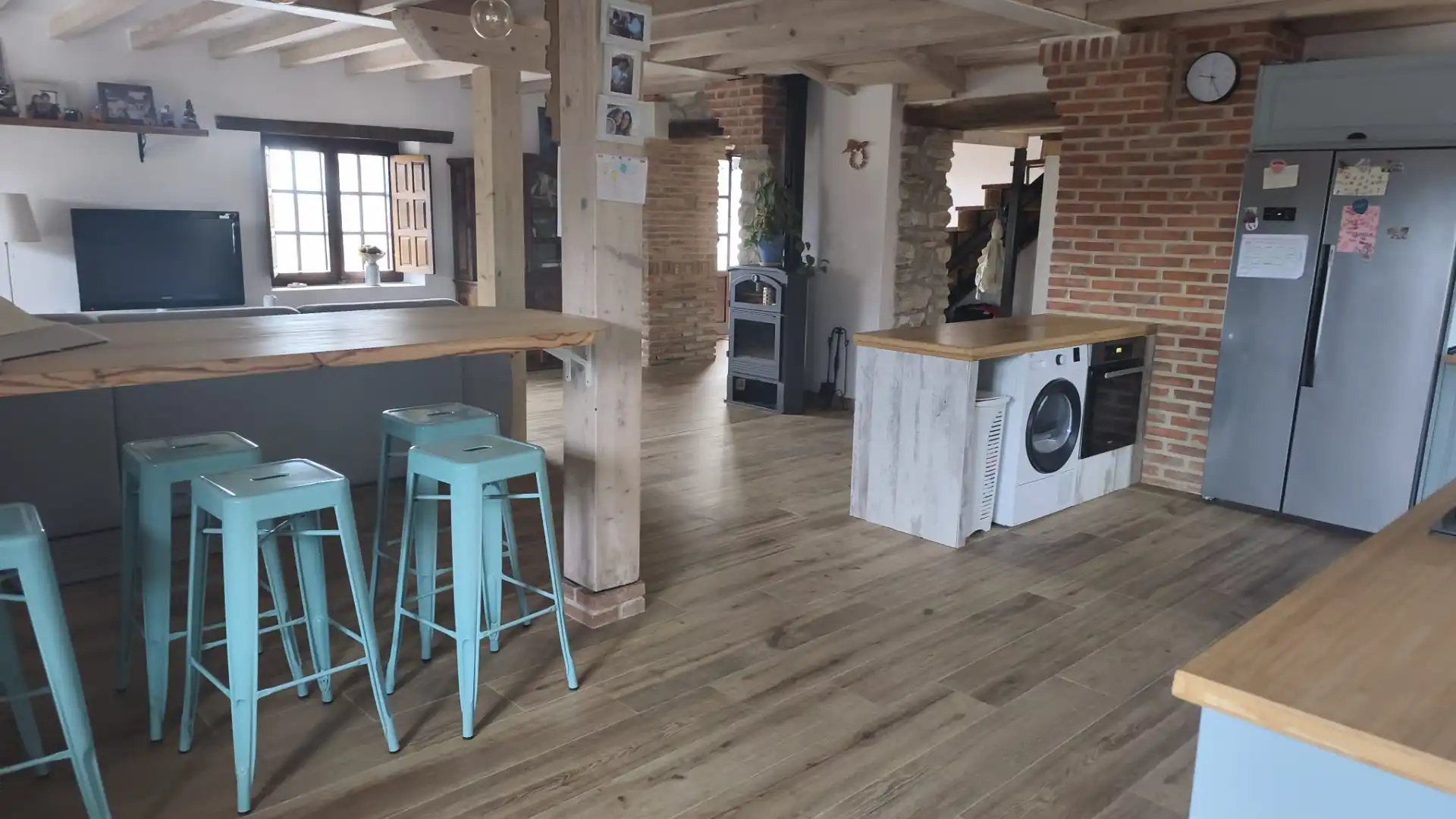 Cuina de Casa o xalet en venda en Suances amb Calefacció, Jardí privat i Traster