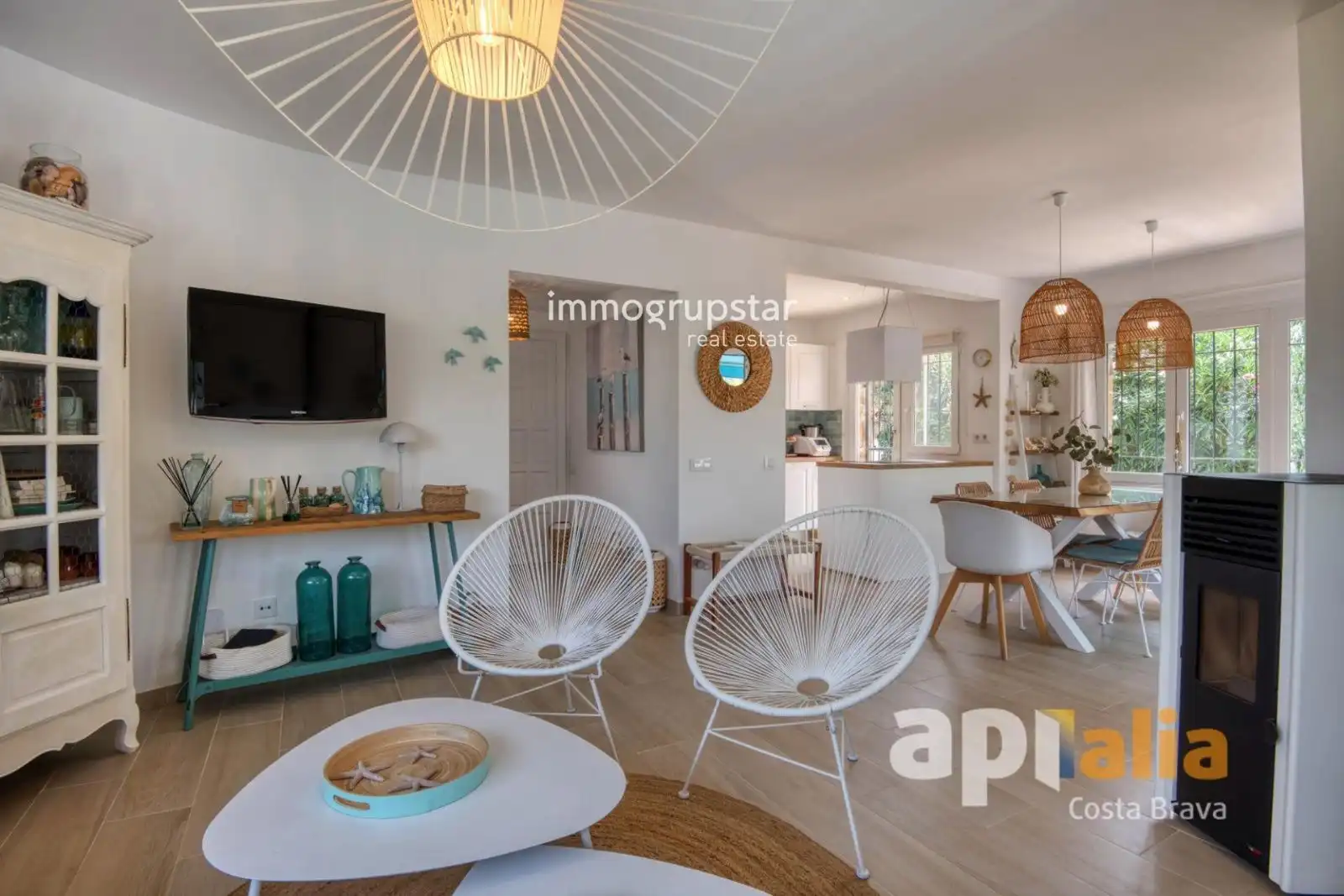 Sala de estar de Casa o chalet en venta en Calonge i Sant Antoni con Calefacción, Terraza y Piscina
