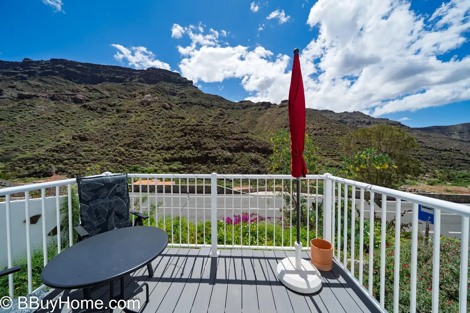 Terrasse von Maisonette zur Miete in Mogán mit Terrasse, Abstellraum und Möbliert