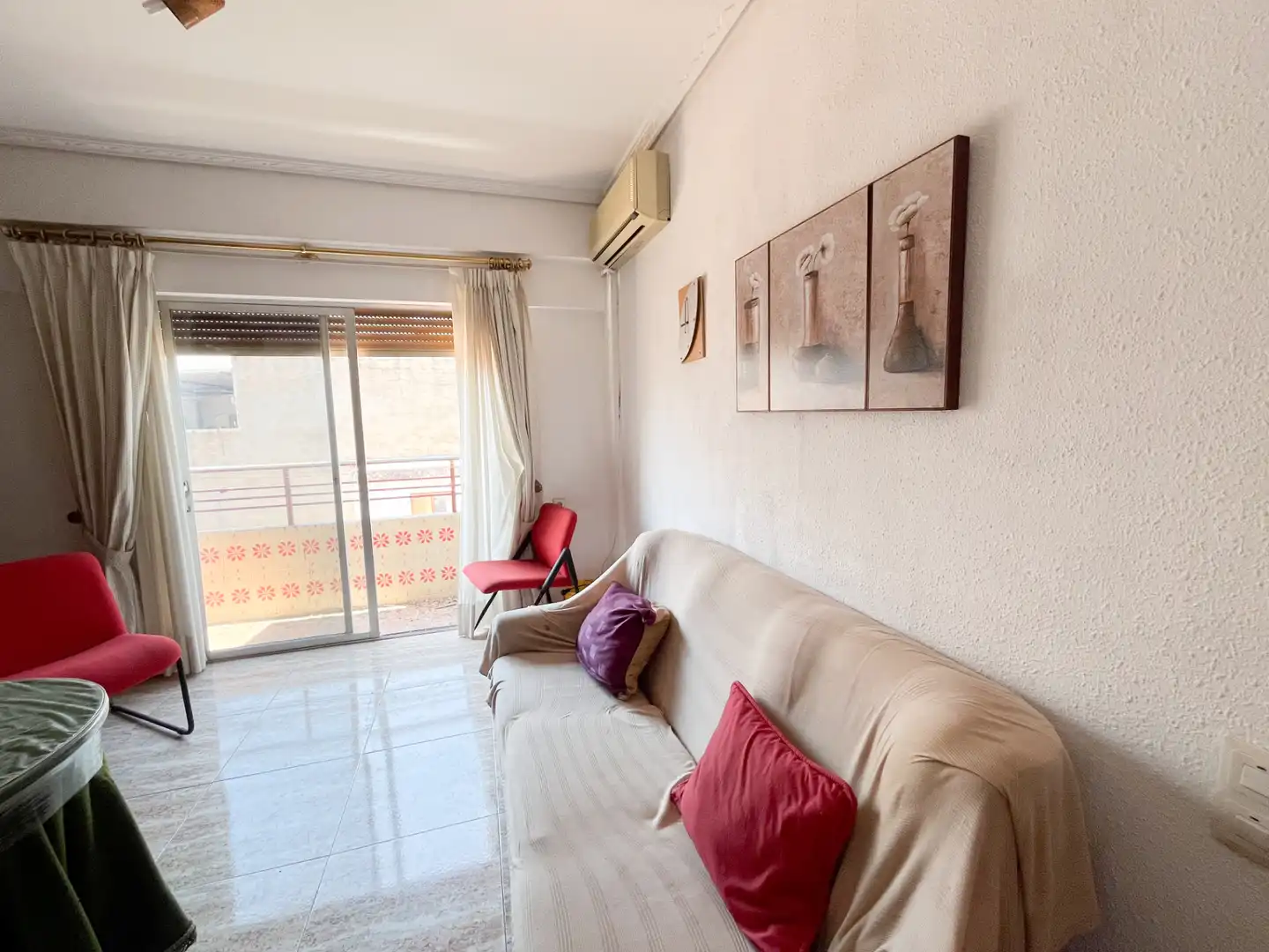 Sala de estar de Piso en venta en Sagunto / Sagunt con Aire acondicionado, Amueblado y Horno