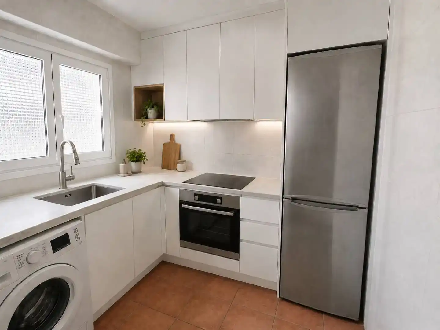 Kitchen of Flat for sale in  Valencia Capital  with Air Conditioner and Balcony