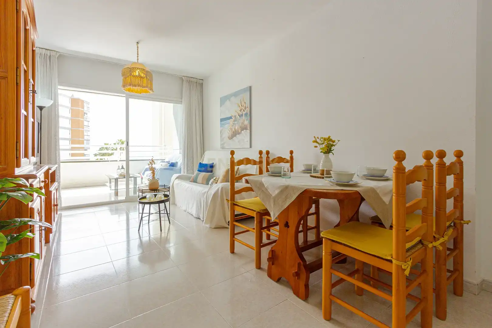 Dining room of Apartments for sale in Calpe / Calp  with Air Conditioner, Storage room and Oven