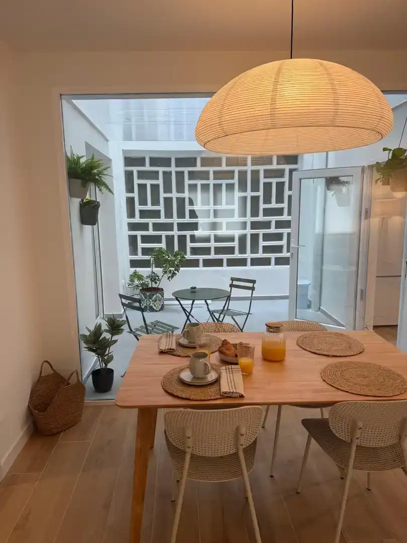 Terrasse von Erdgeschoss zur Miete in Sueca mit Klimaanlage, Parkett und Möbliert