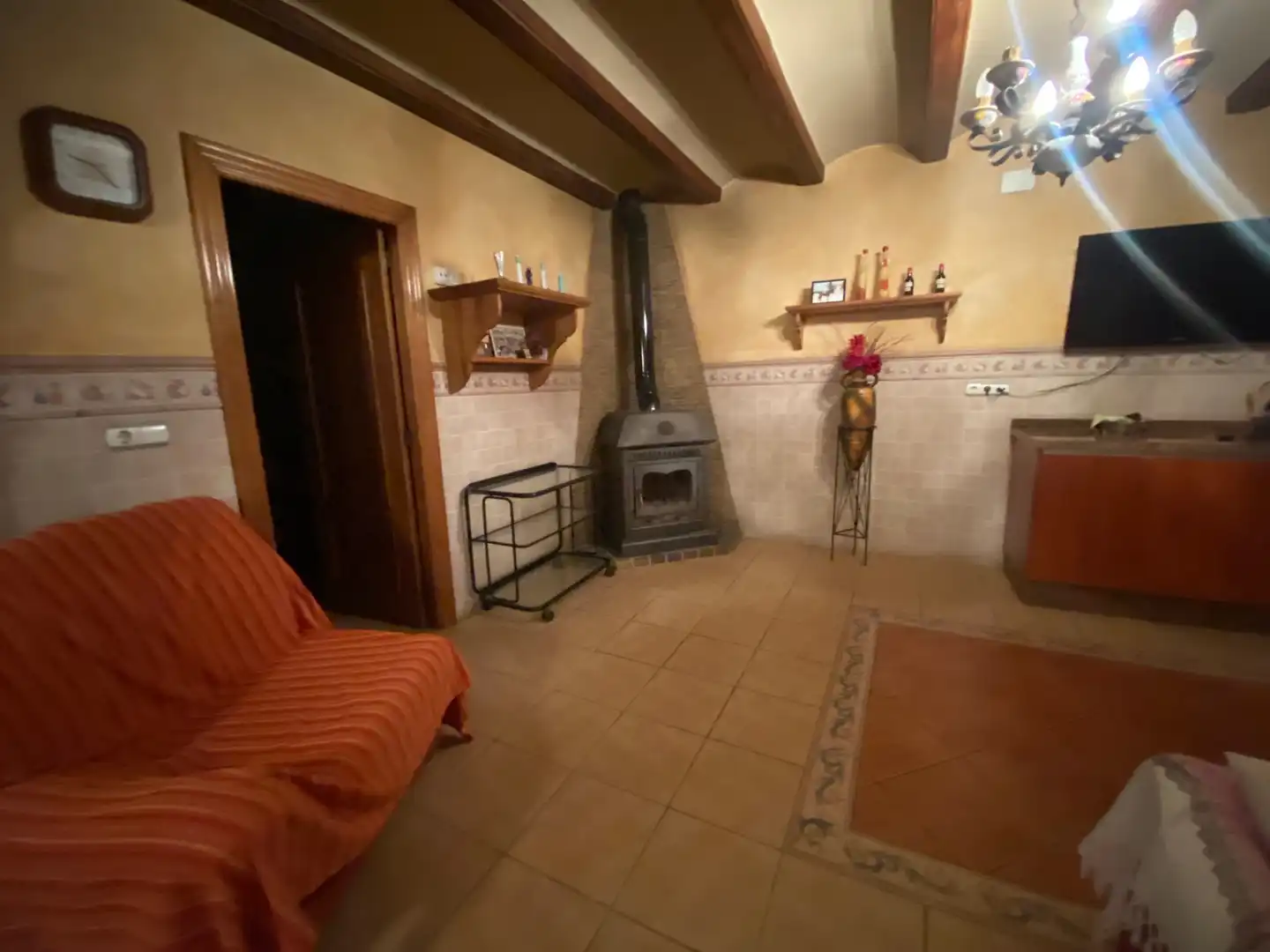Sala d'estar de Finca rústica en venda en Elche / Elx amb Jardí privat, Terrassa i Piscina