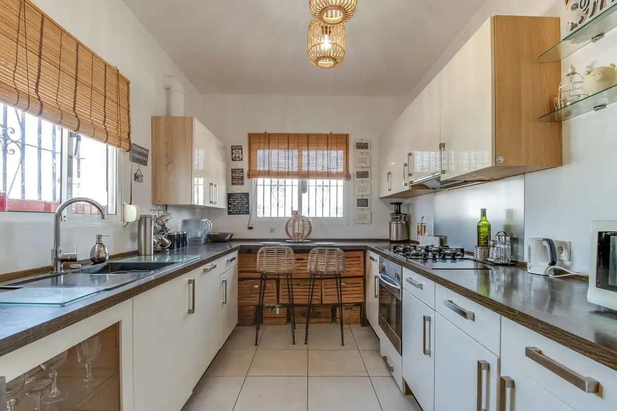 Kitchen of Houses for sale in Mijas  with Private garden, Terrace and Swimming Pool