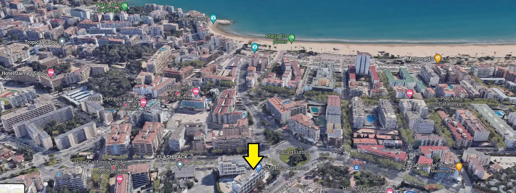 Vista exterior de Ático en venta en Salou con Aire acondicionado, Calefacción y Terraza