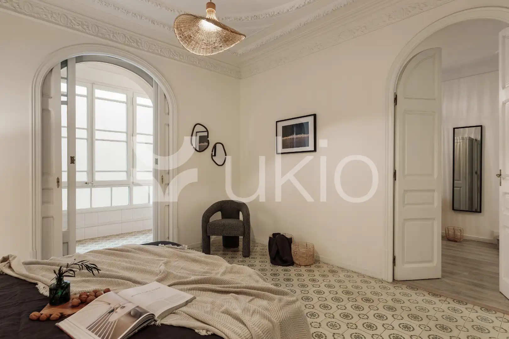 Bedroom of Apartments for rent in Barcelona  with Air Conditioner, Heating and Furnished