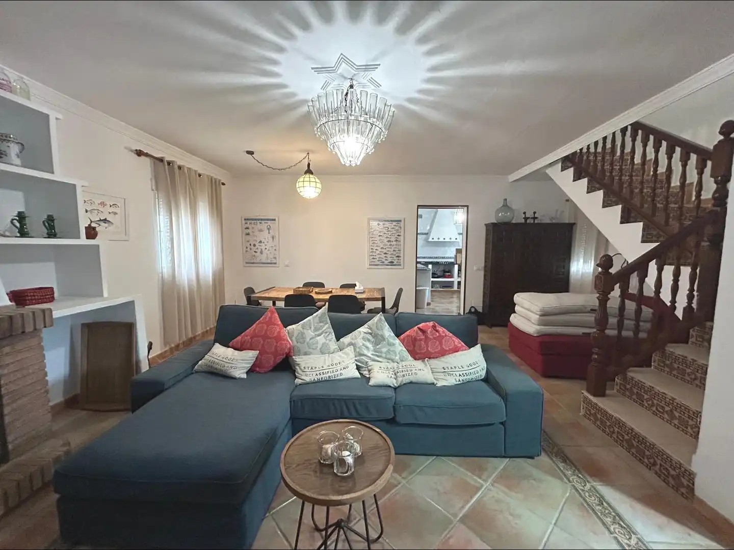 Sala d'estar de Finca rústica en venda en Barbate amb Jardí privat, Terrassa i Traster