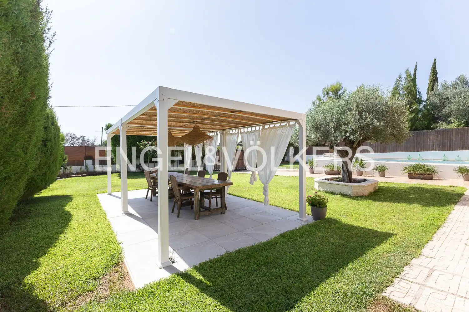 Terrasse von Haus oder Chalet zur Miete in El Puig de Santa Maria mit Klimaanlage, Heizung und Privatgarten