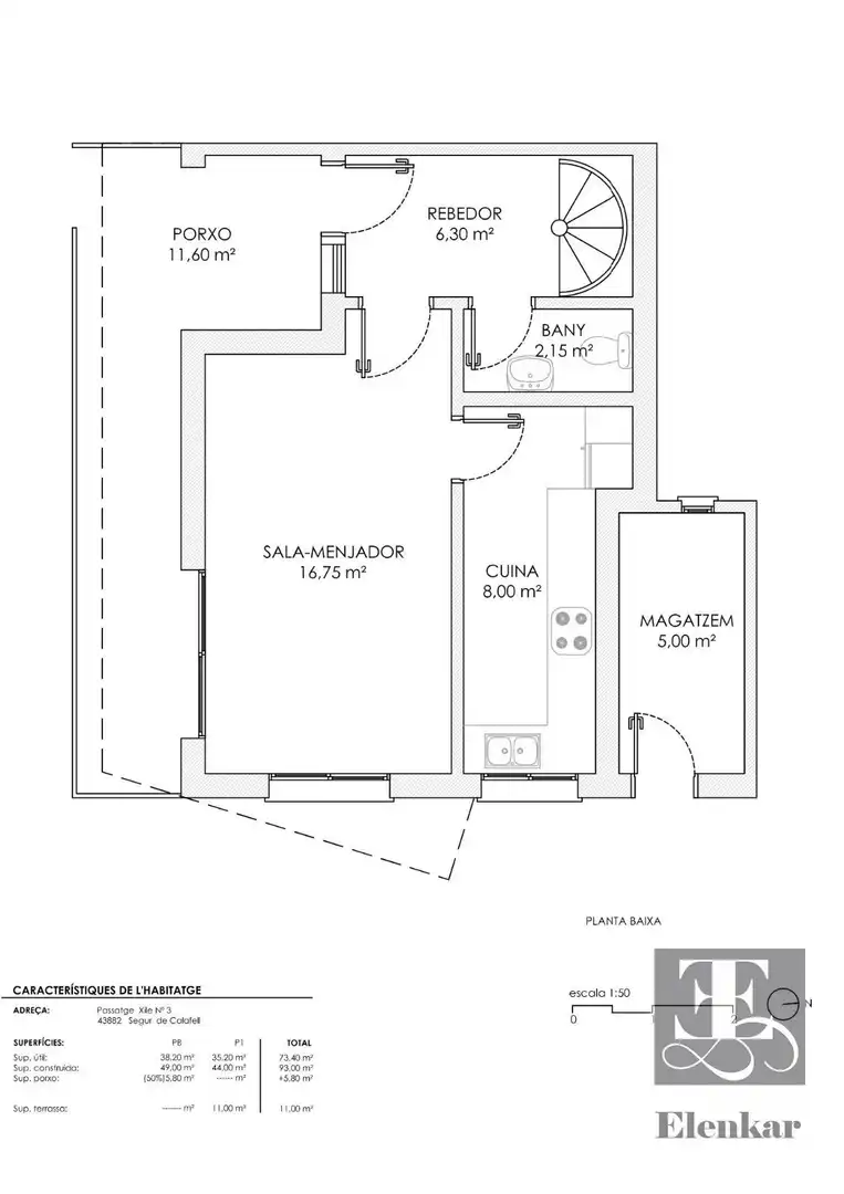 Casa bifamiliare con giardino in vendita a Xile, imagen 34