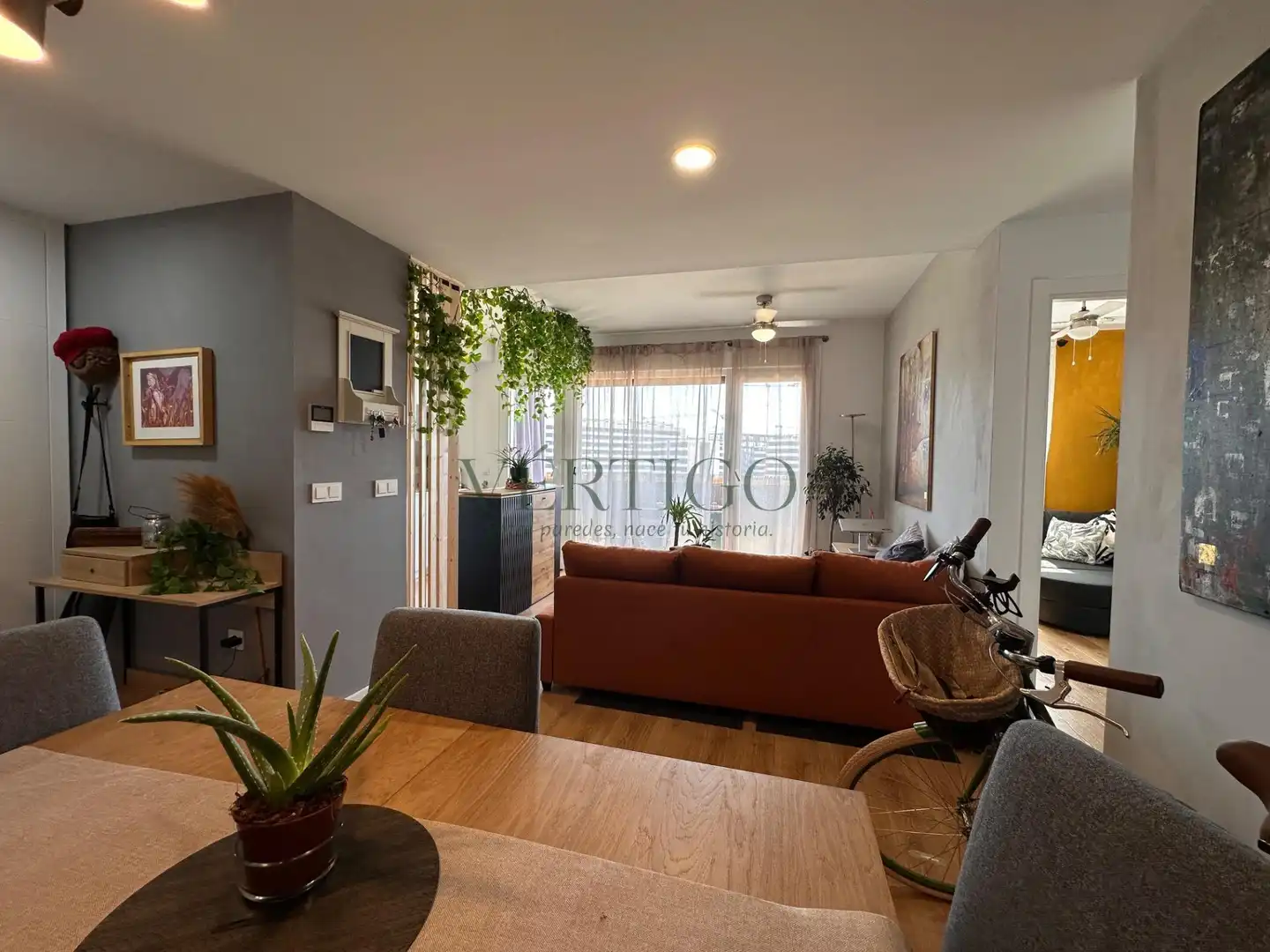 Wohnzimmer von Wohnung zum Verkauf in Dos Hermanas mit Klimaanlage, Heizung und Terrasse