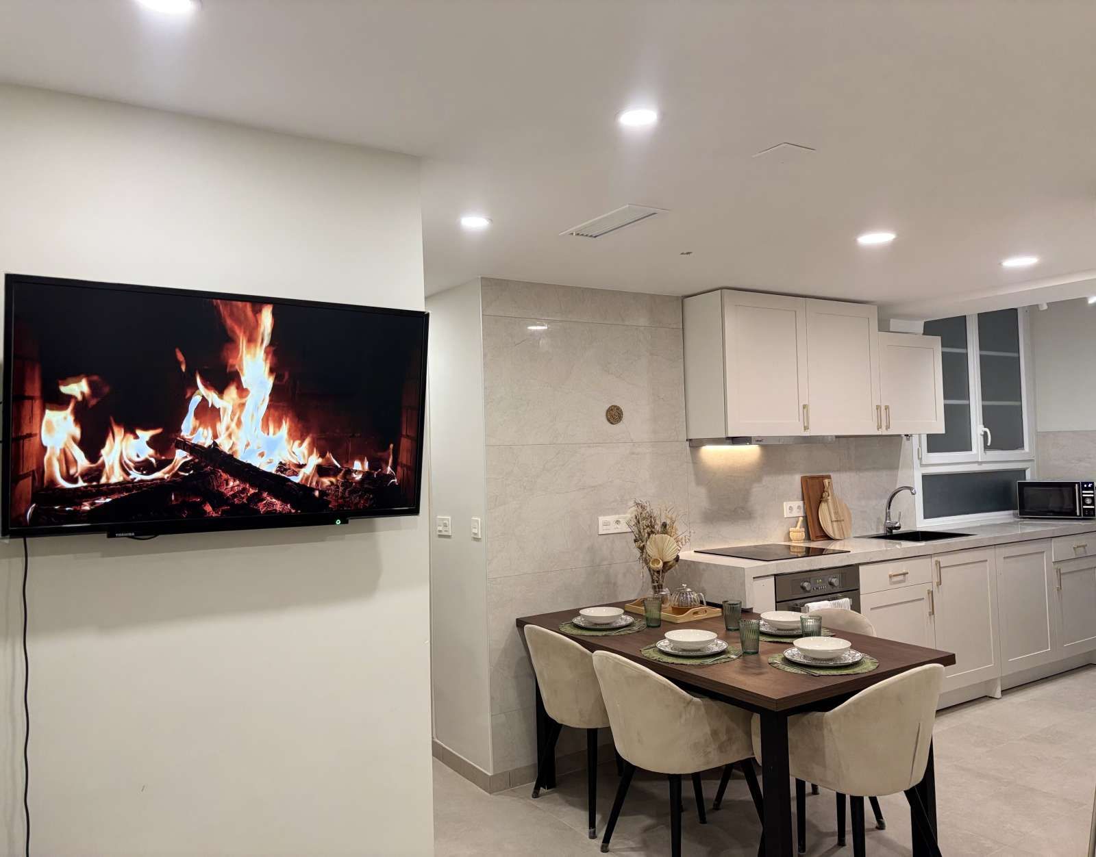 Living room of Flat to share in Cartagena  with Air Conditioner, Heating and Terrace