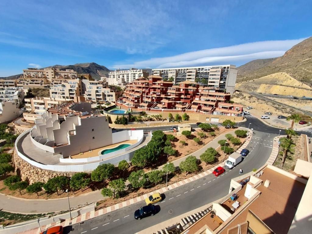 Exterior view of Flat for sale in Roquetas de Mar  with Air Conditioner, Private garden and Terrace