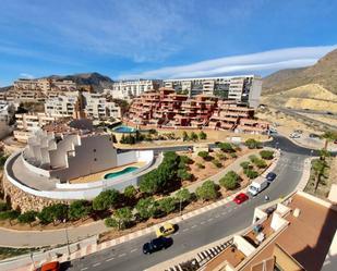 Exterior view of Flat for sale in Roquetas de Mar  with Air Conditioner, Private garden and Terrace