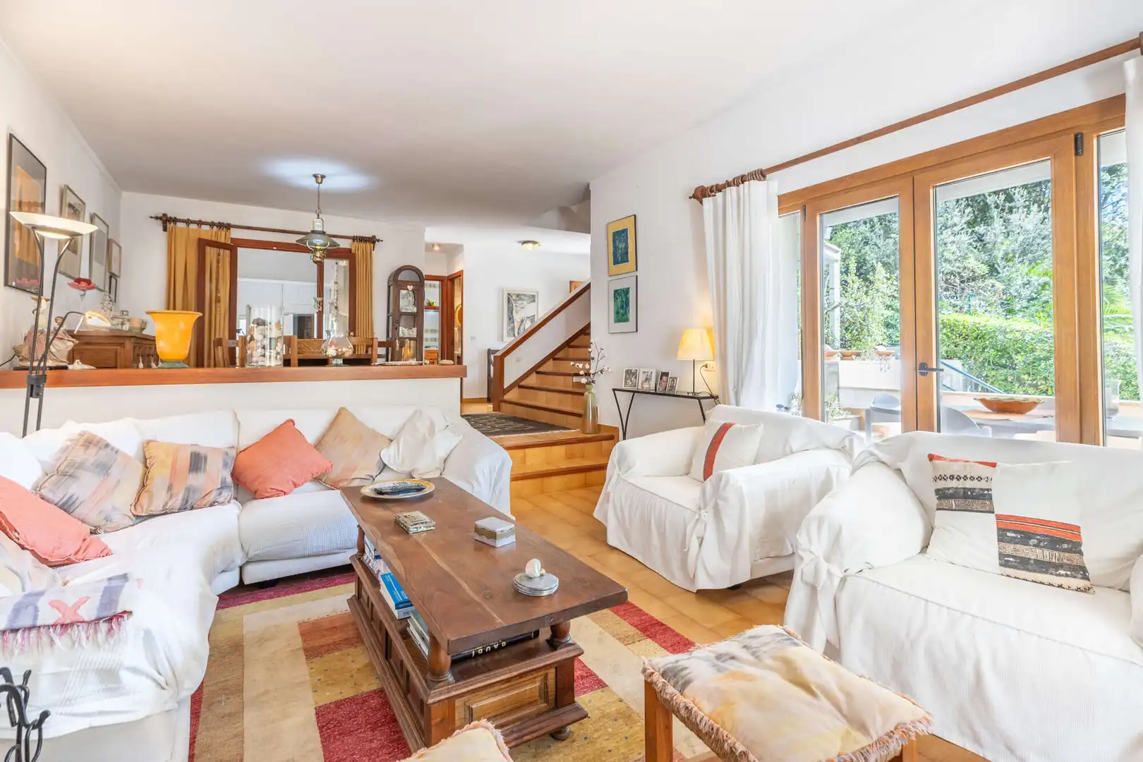 Living room of Detached homes for sale in Pollença  with Air Conditioner, Heating and Terrace