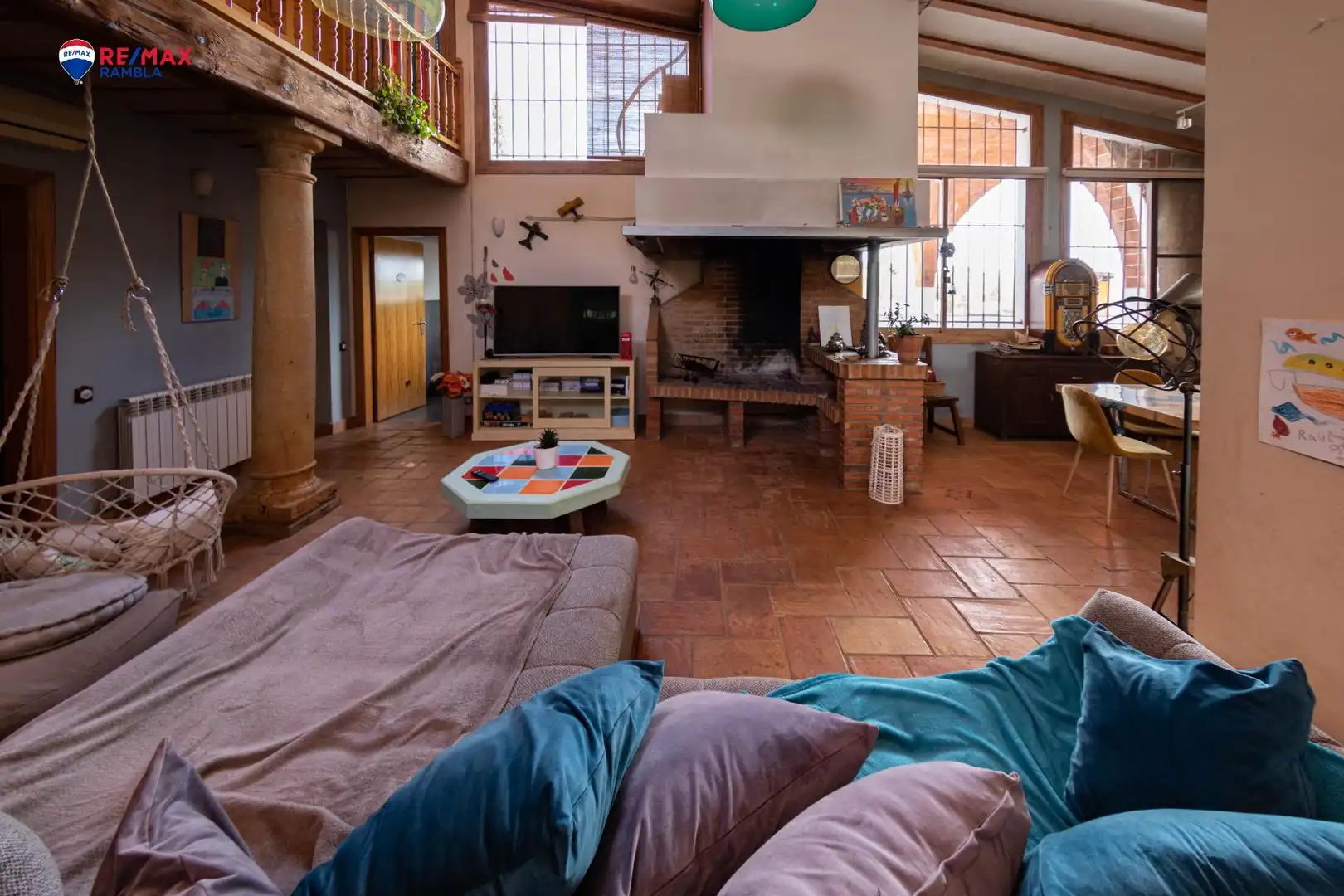 Sala de estar de Finca rústica en venta en Montbrió del Camp