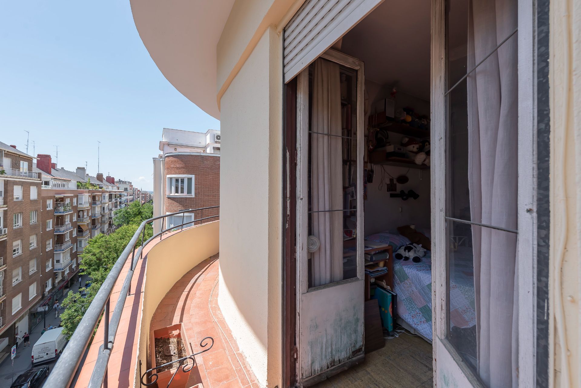 Balcony of Flat for sale in  Madrid Capital  with Heating and Terrace