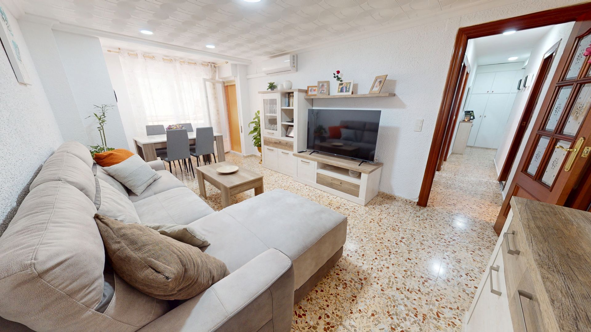 Living room of Flat for sale in Mutxamel  with Air Conditioner and Balcony