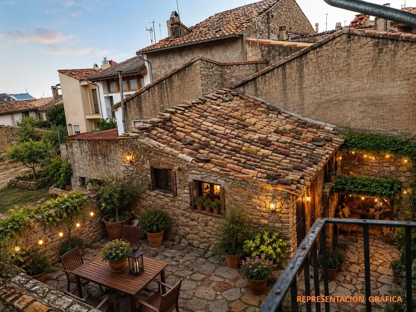 Terrassa de Casa adosada en venda en Cinctorres