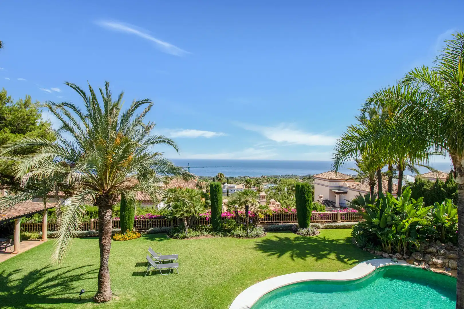 Garden of Houses for rent in Marbella  with Private garden, Terrace and Swimming Pool