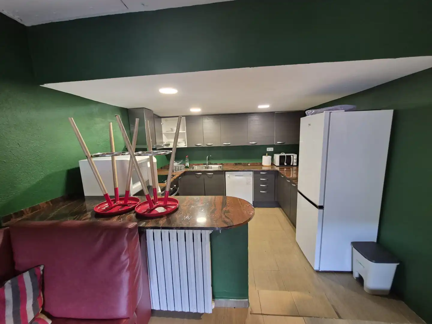 Cocina de Casa o chalet de alquiler en La Llacuna con Aire acondicionado, Calefacción y Jardín privado