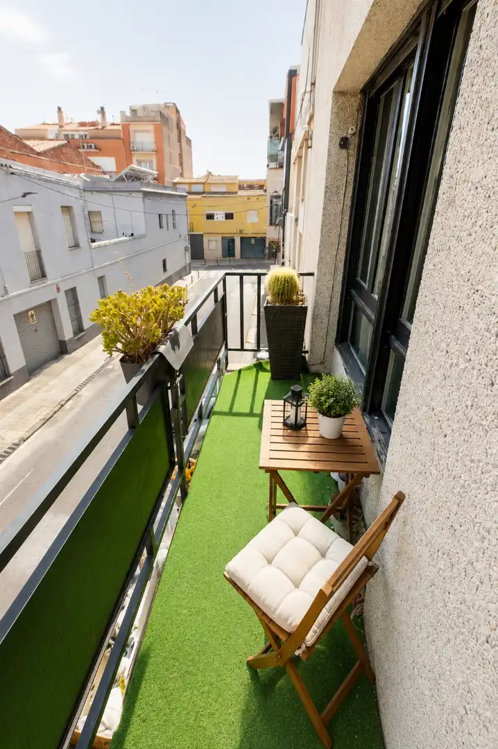 Balcony of Flat for rent in Terrassa  with Heating, Terrace and Oven