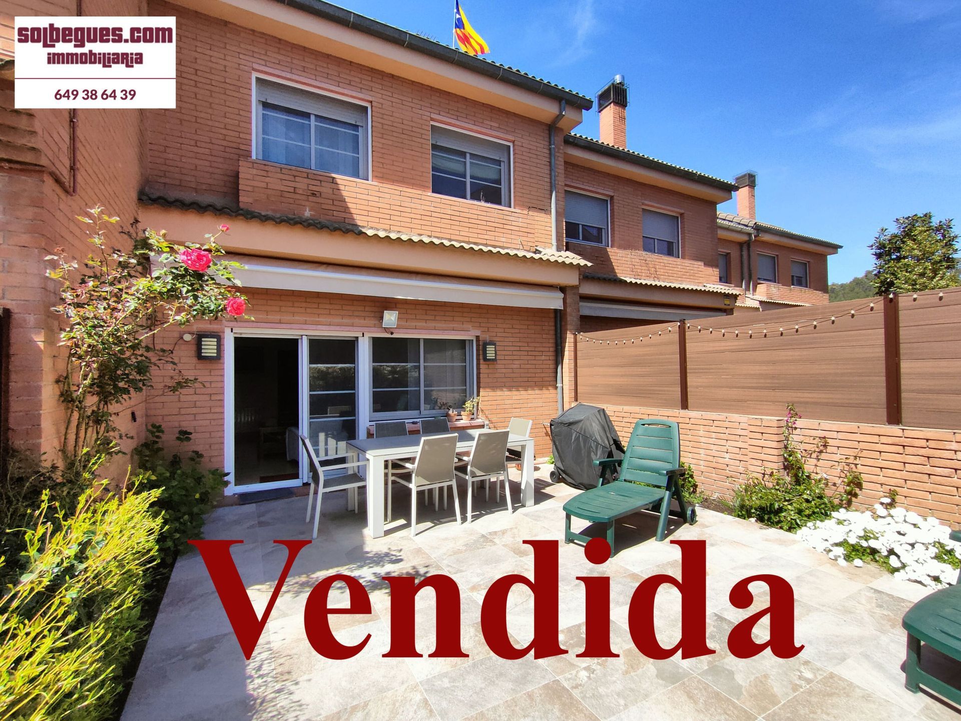 Jardí de Casa adosada en venda en Begues amb Calefacció, Jardí privat i Terrassa