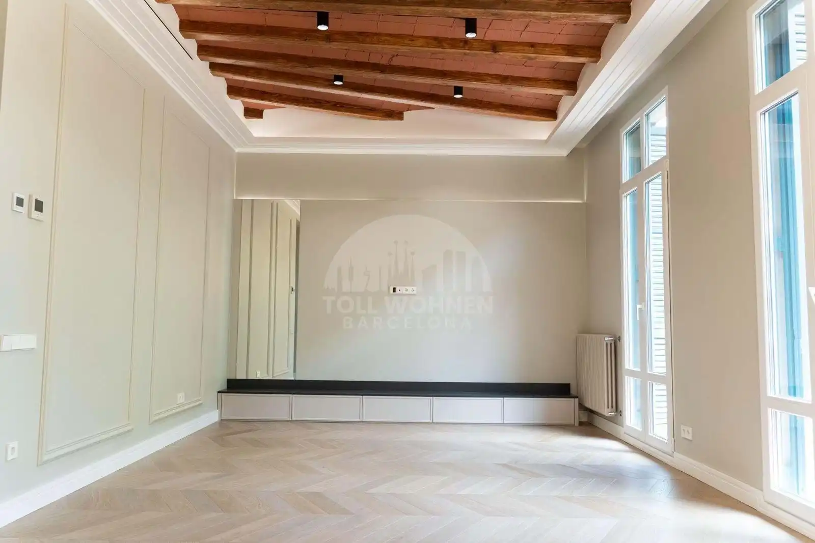 Sala de estar de Piso en venta en Barcelona con Aire acondicionado, Calefacción y Balcón