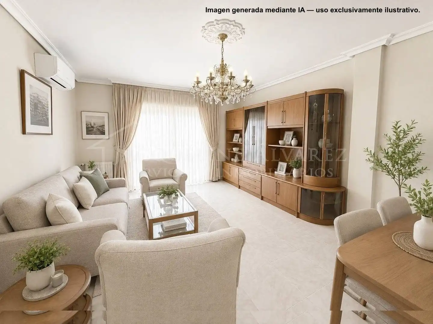 Sala d'estar de Pis en venda en Parla amb Aire condicionat, Calefacció i Terrassa