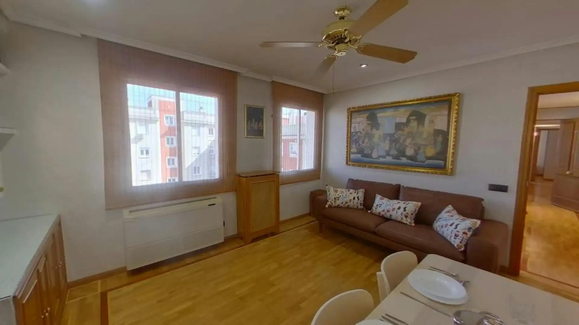 Wohnzimmer von Wohnung zur Miete in Madrid mit Klimaanlage, Heizung und Möbliert