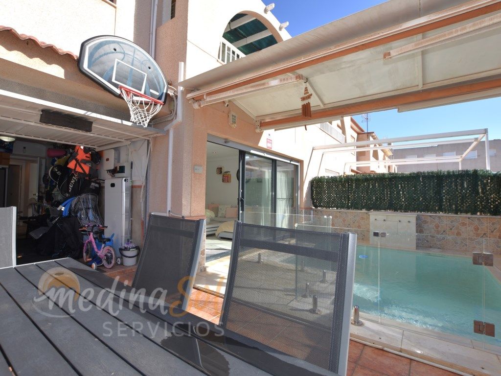 Piscina de Casa adosada en venta en Cartagena con Aire acondicionado, Terraza y Piscina