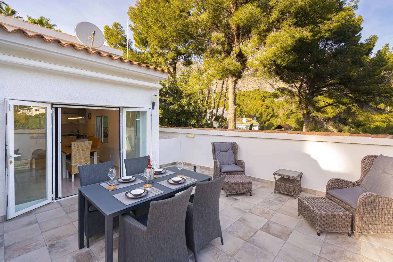 Terrace of Houses for rent in Altea  with Air Conditioner, Heating and Private garden
