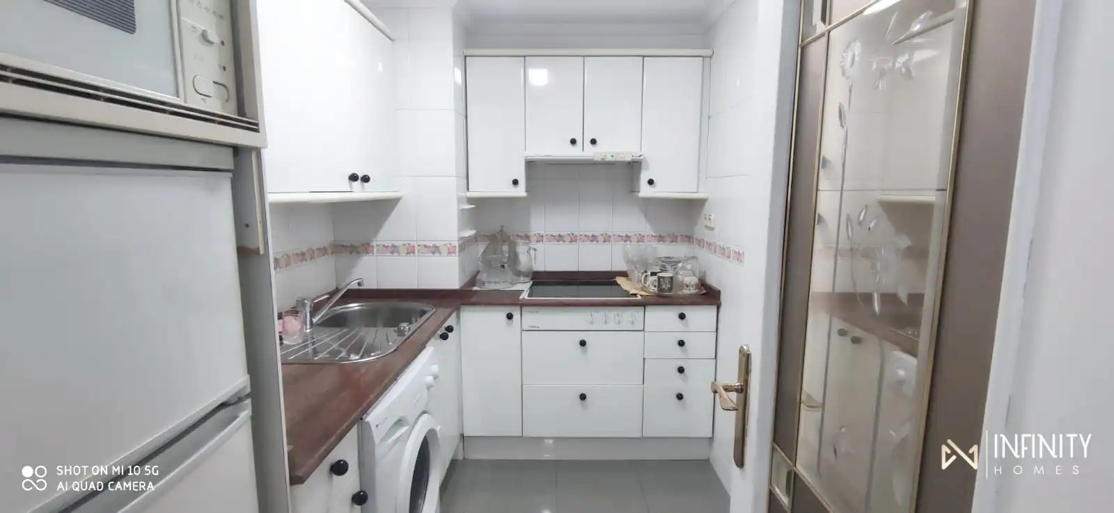 Cuina de Apartament de lloguer en Bilbao  amb Aire condicionat, Calefacció i Balcó