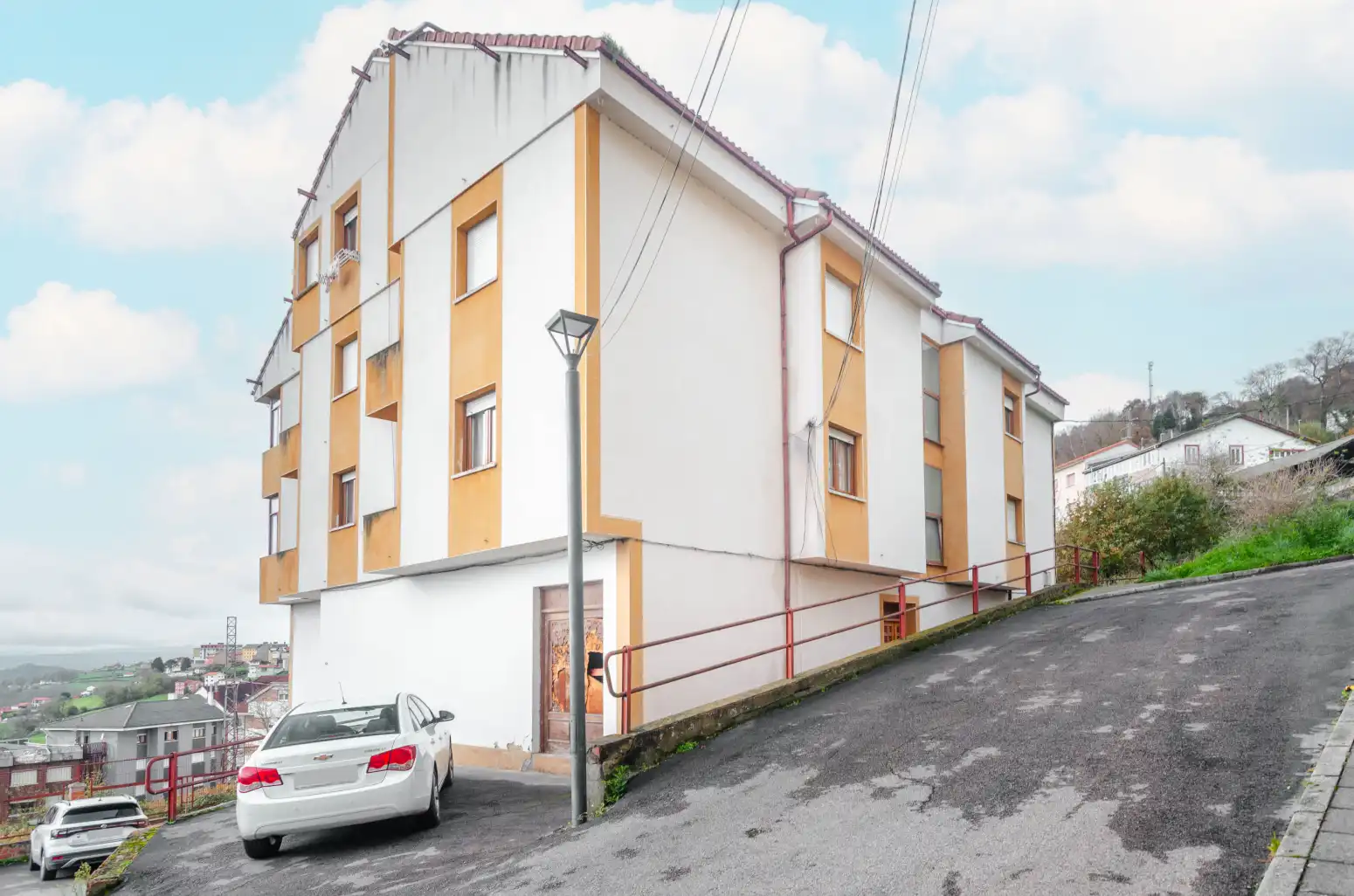 Exterior view of Flat for sale in Tineo  with Heating, Parquet flooring and Furnished