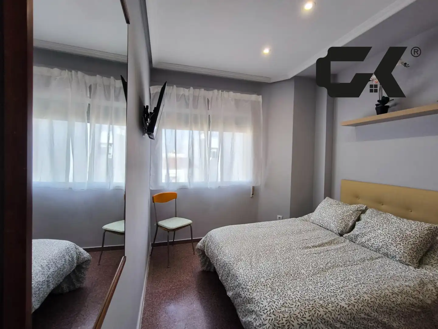Bedroom of Flat for share in San Javier  with Air Conditioner
