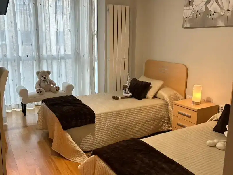 Schlafzimmer von Wohnung zur Miete in Tudela mit Klimaanlage und Balkon