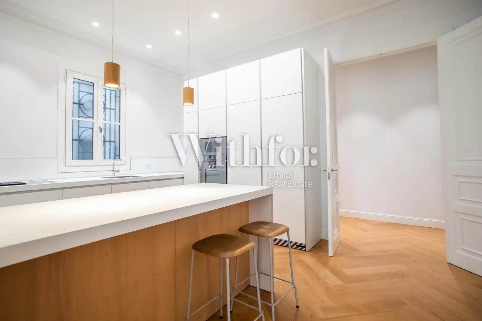 Kitchen of Flat for rent in Barcelona  with Air Conditioner, Heating and Terrace