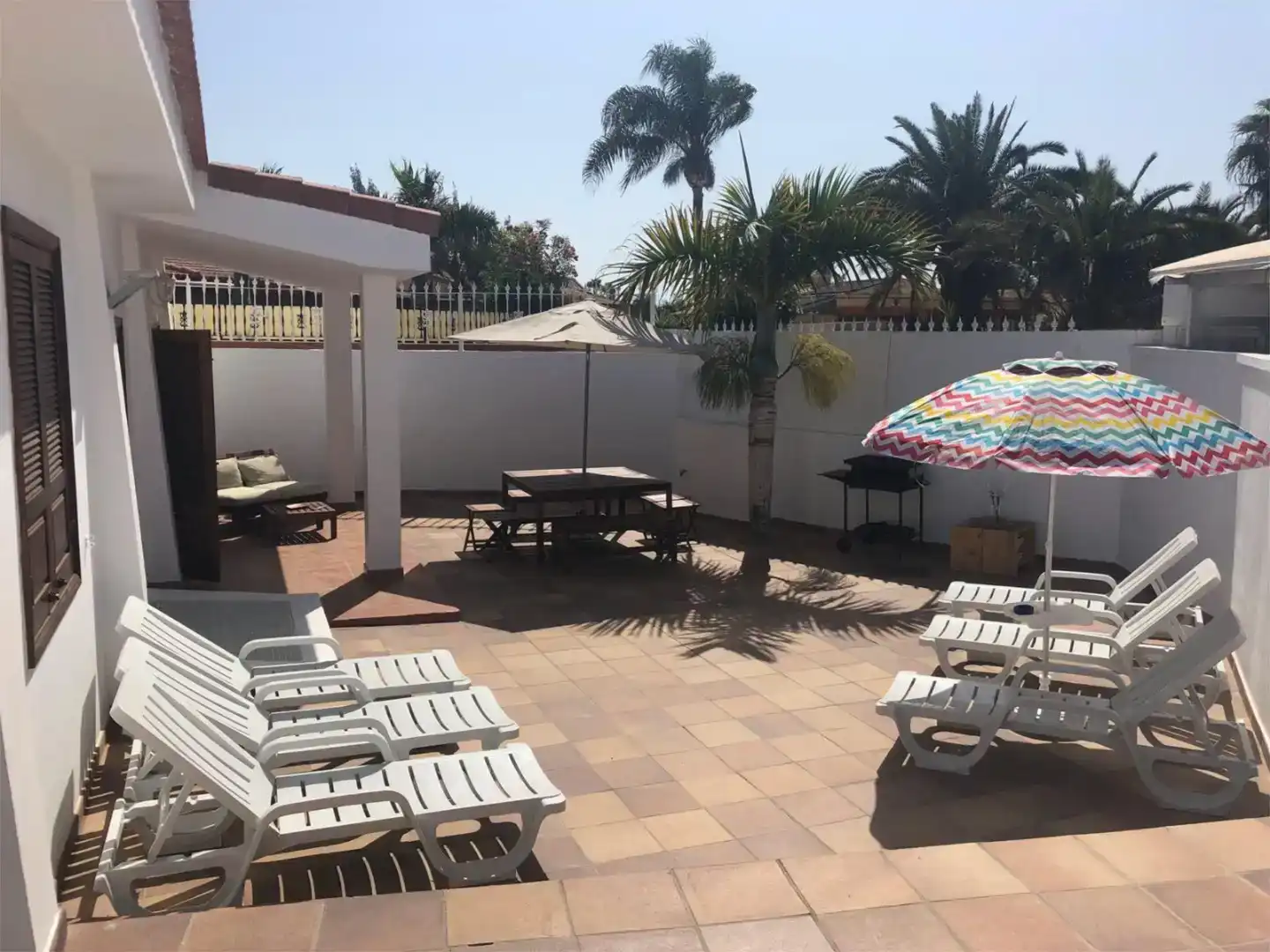 Terrace of Flat for rent in San Bartolomé de Tirajana  with Private garden, Parquet flooring and Storage room