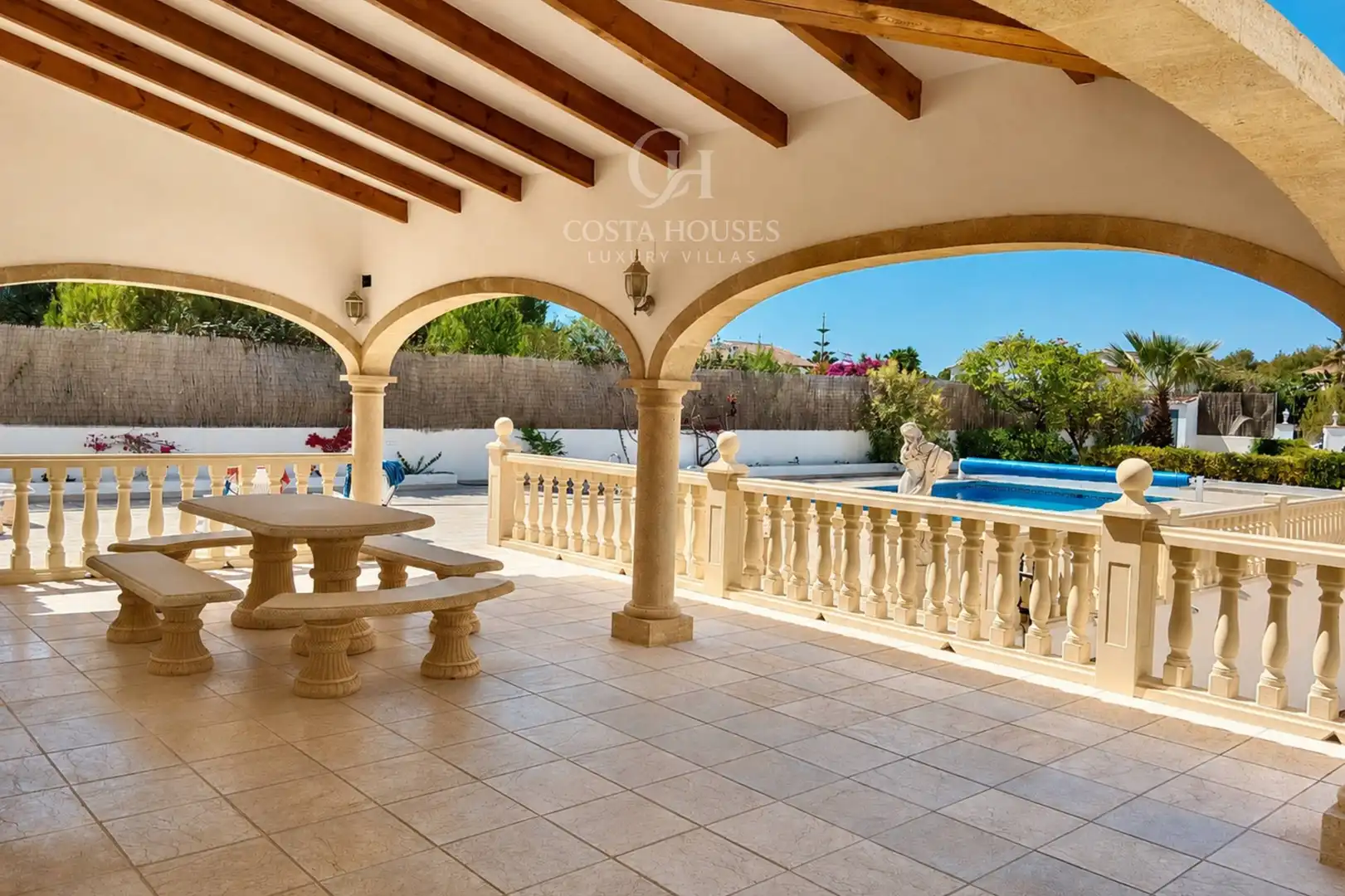 Terraza de Casa o chalet en venta en Jávea / Xàbia con Aire acondicionado, Calefacción y Jardín privado