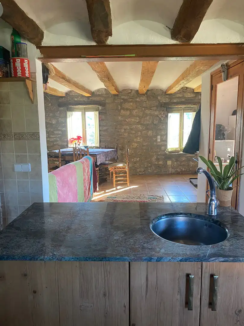 Cuina de Casa o xalet en venda en Vilanova de Meià amb Calefacció, Terrassa i Balcó