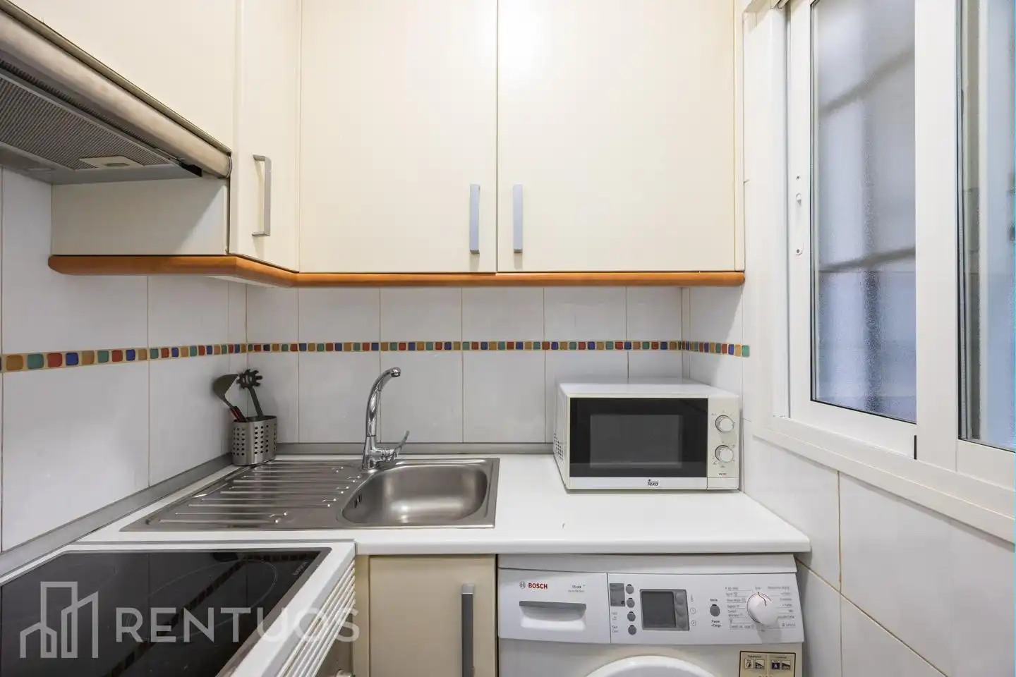 Kitchen of Study for rent in Madrid  with Furnished