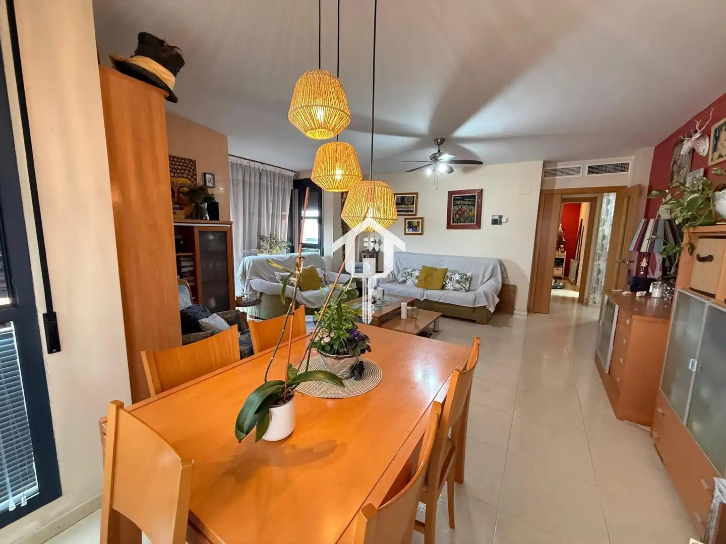 Dining room of Flat for sale in San Vicente del Raspeig / Sant Vicent del Raspeig  with Air Conditioner, Private garden and Furnished