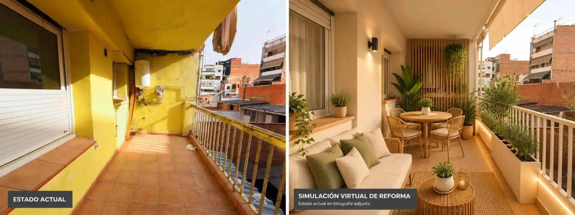 Balcony of Flat for sale in Sud