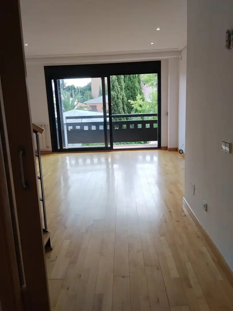 Sala d'estar de Dúplex de lloguer en Pozuelo de Alarcón amb Aire condicionat, Calefacció i Terrassa