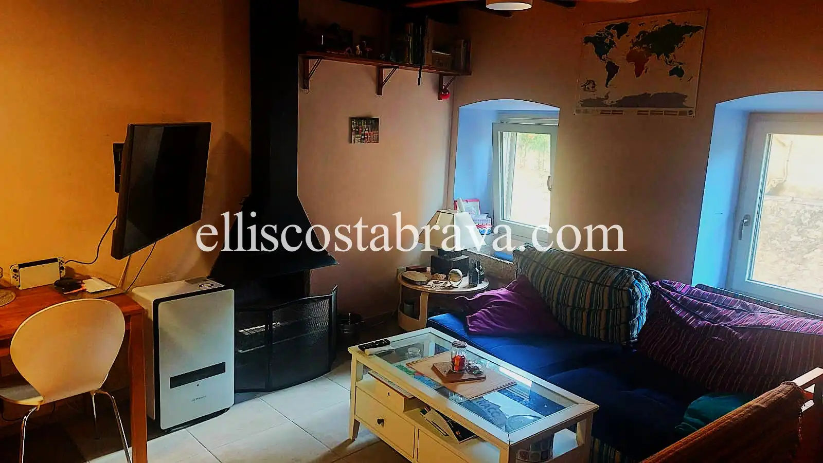 Sala d'estar de Casa adosada en venda en Albons amb Aire condicionat i Terrassa