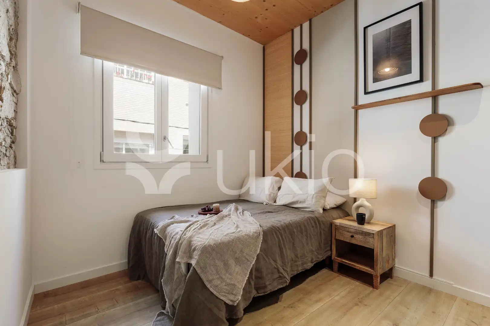 Dormitori de Apartament de lloguer en Barcelona amb Aire condicionat, Calefacció i Terrassa