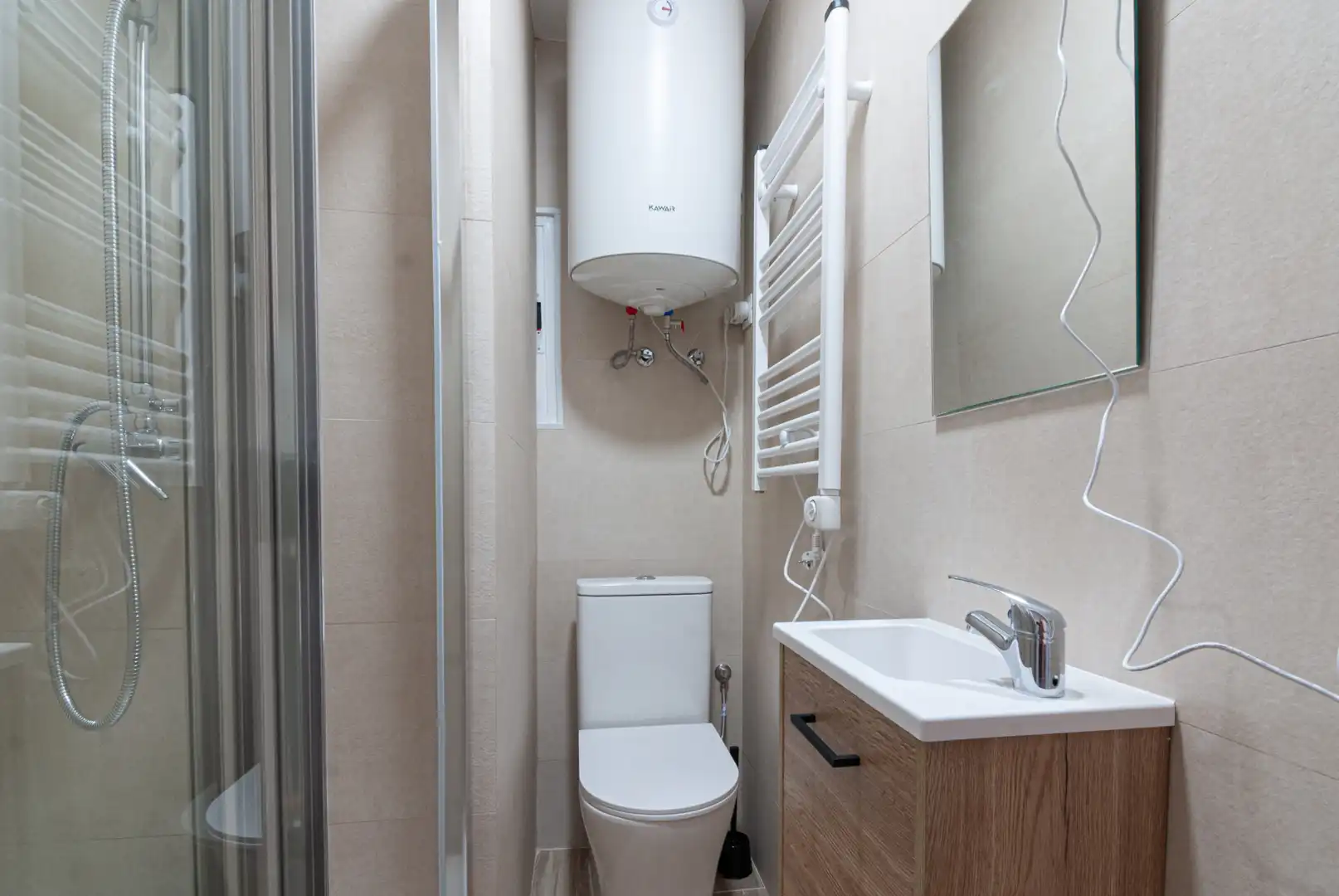 Badezimmer von Wohnung zur untervermieten in Madrid mit Heizung, Möbliert und Waschmaschine