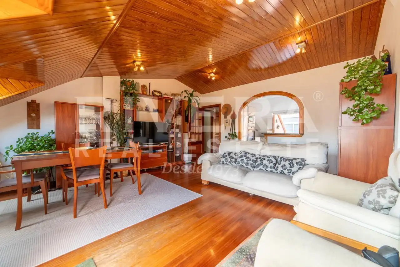 Living room of Attic for sale in Vigo   with Heating, Terrace and Storage room