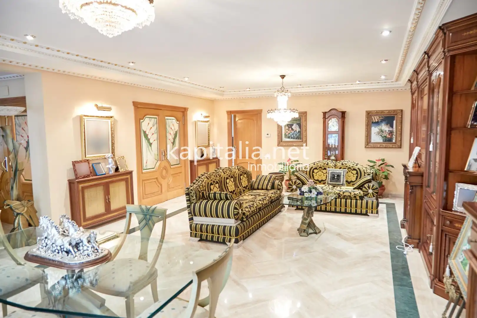 Sala de estar de Casa adosada en venta en Albaida con Aire acondicionado, Terraza y Trastero
