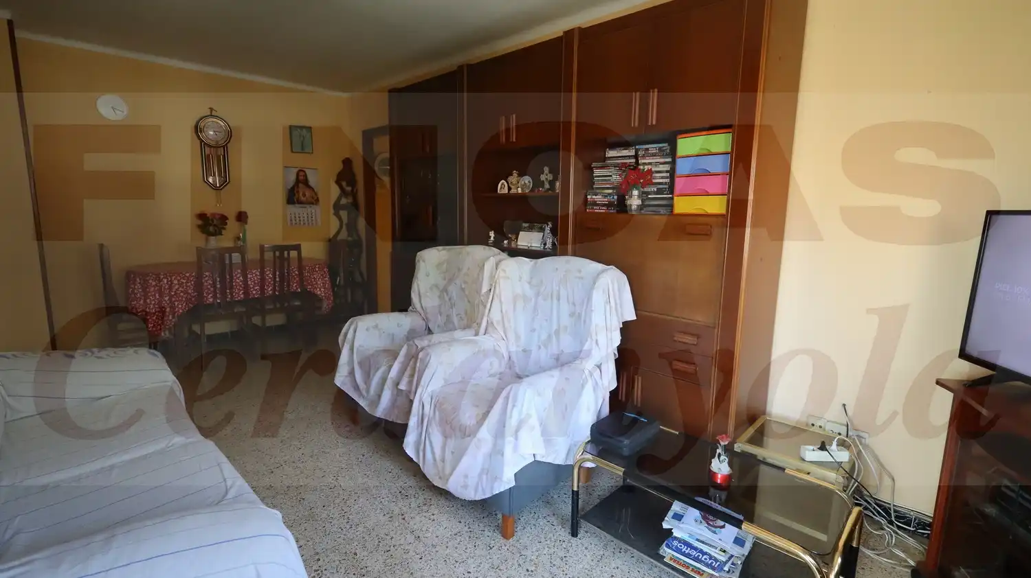 Sala d'estar de Pis en venda en Cerdanyola del Vallès amb Calefacció i Balcó